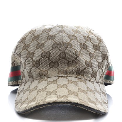 Gucci Monogram Web Baseball Hat XL Beige Cocoa 4 of 10
