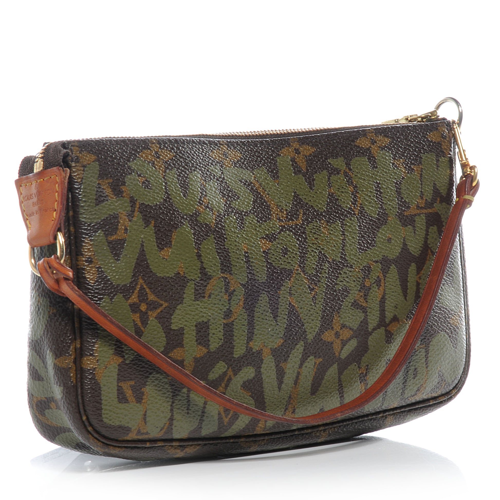 Louis Vuitton Monogram Graffiti Pochette Accessories Kaki 3 of 7