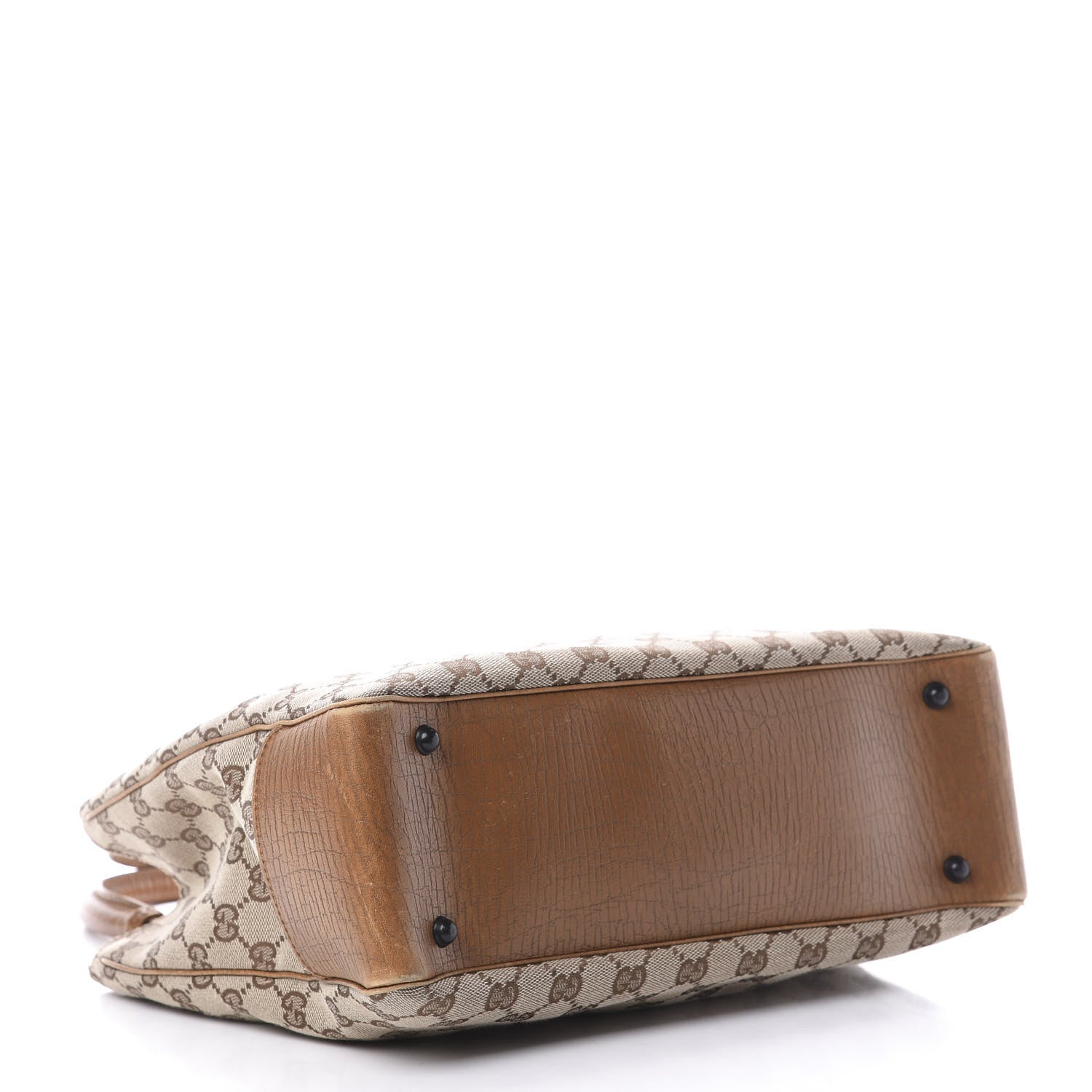 Gucci Monogram Small Bamboo Tote Brown 4 of 19