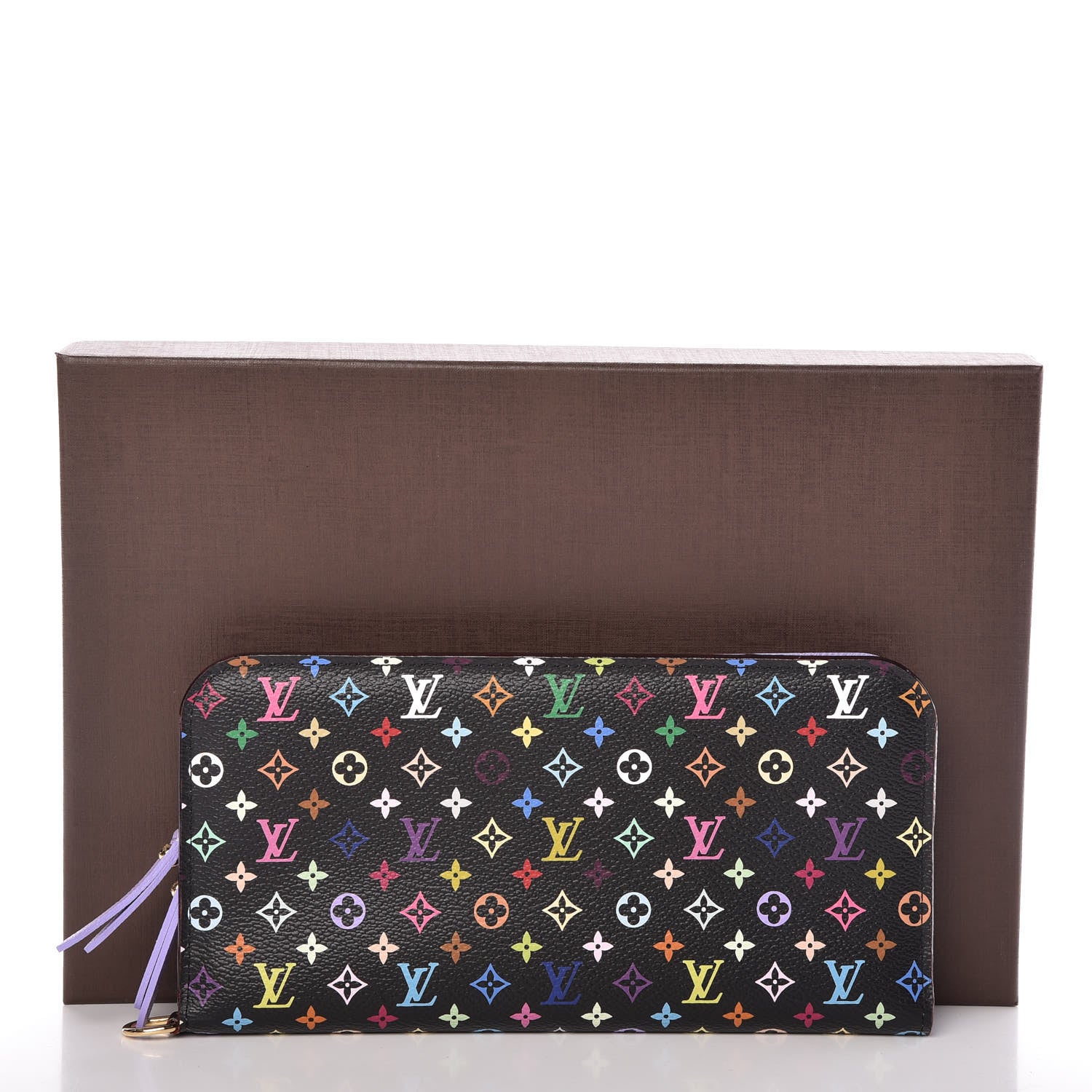 Louis Vuitton Monogram Multicolor Insolite Wallet Black Violet 10 of 10