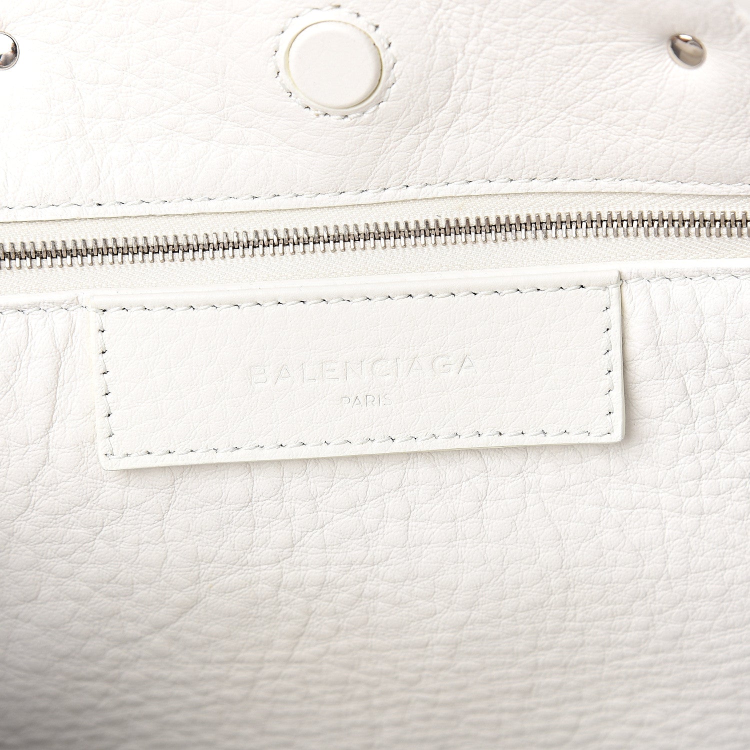 Balenciaga Veau Papier A6 Zip Around Tote White 5 of 9