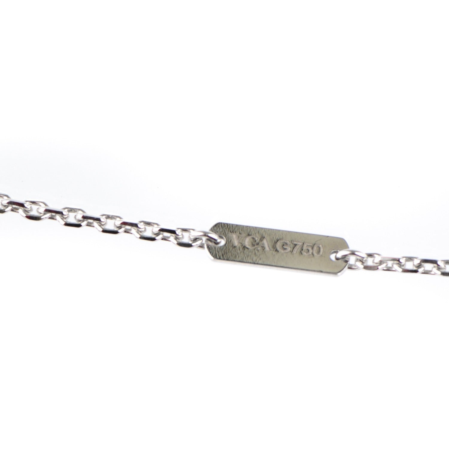 Van Cleef & Arpels 18K White Gold Diamond Large Frivole Pendant Necklace 5 of 7