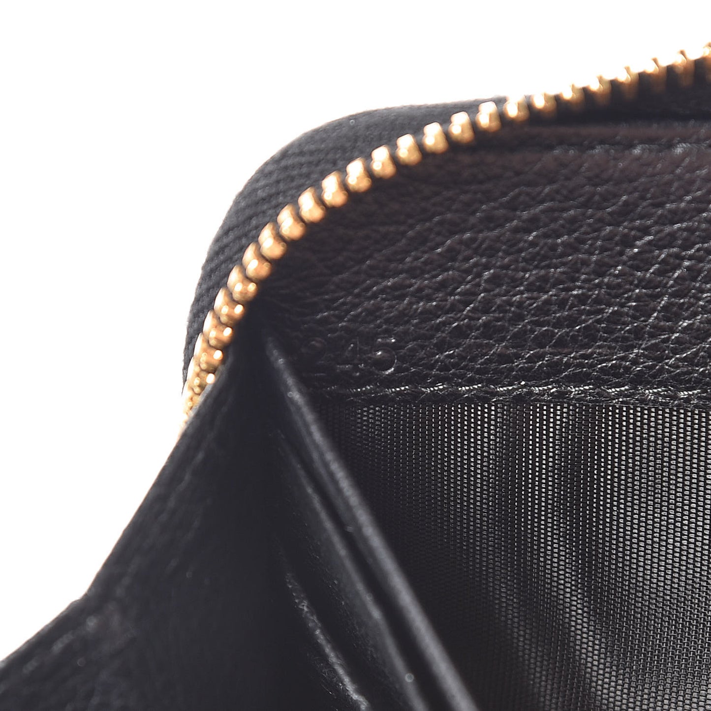 Goatskin Madras Zip Wallet Black