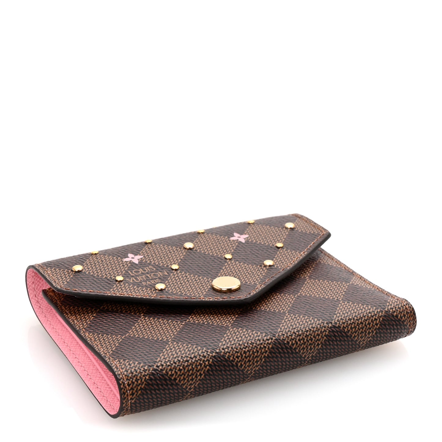 Damier Ebene Studded Victorine Wallet