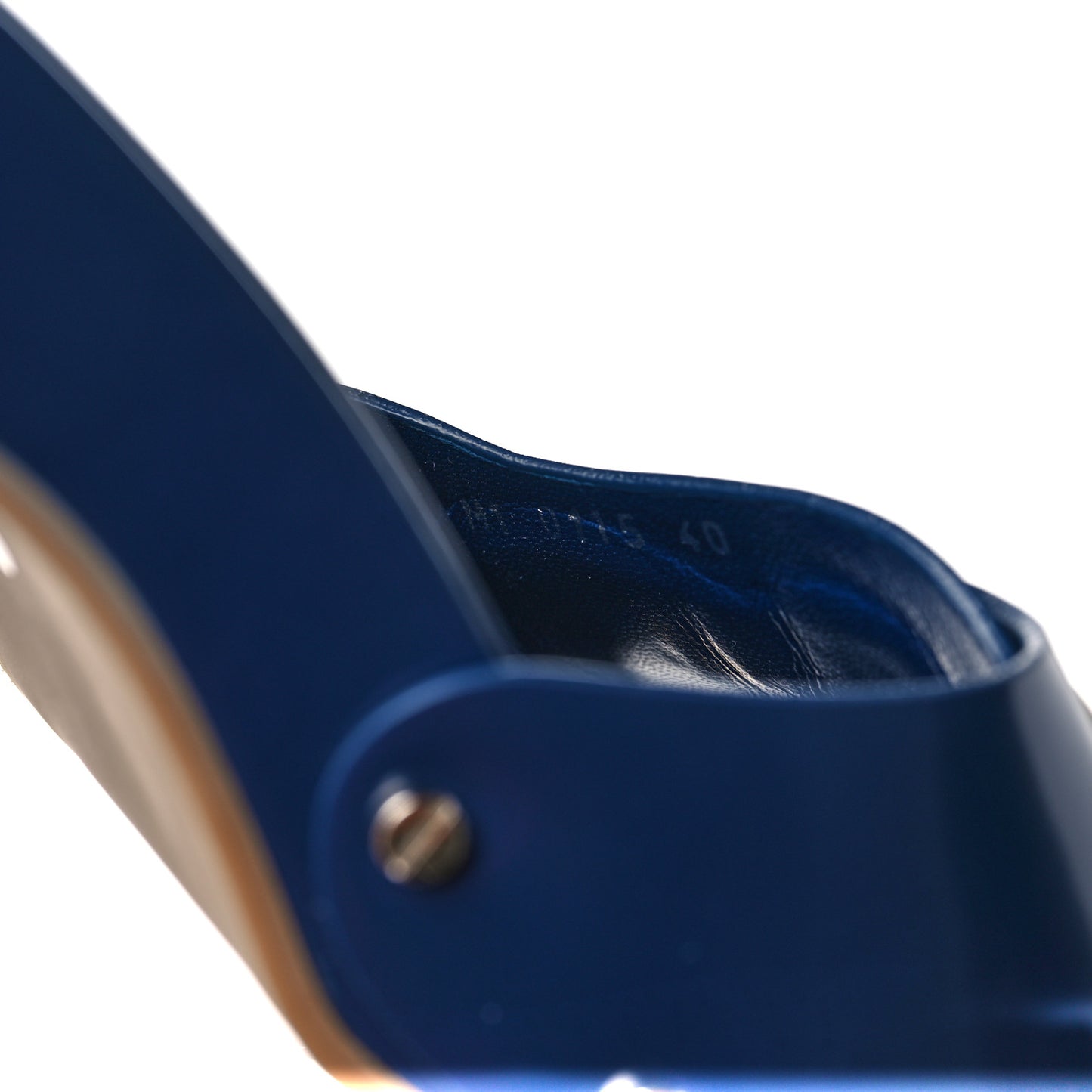Smooth Calfskin Clog 40 Blue