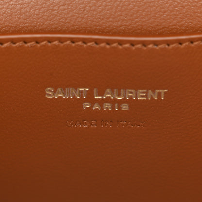Saint Laurent Canvas Calfskin Gaby Vanity Bag Desert Dust Brick 6 of 10