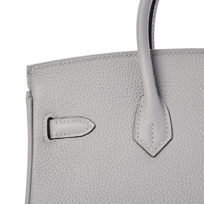 Hermes Togo Birkin 25 Gris Mouette 16 of 35