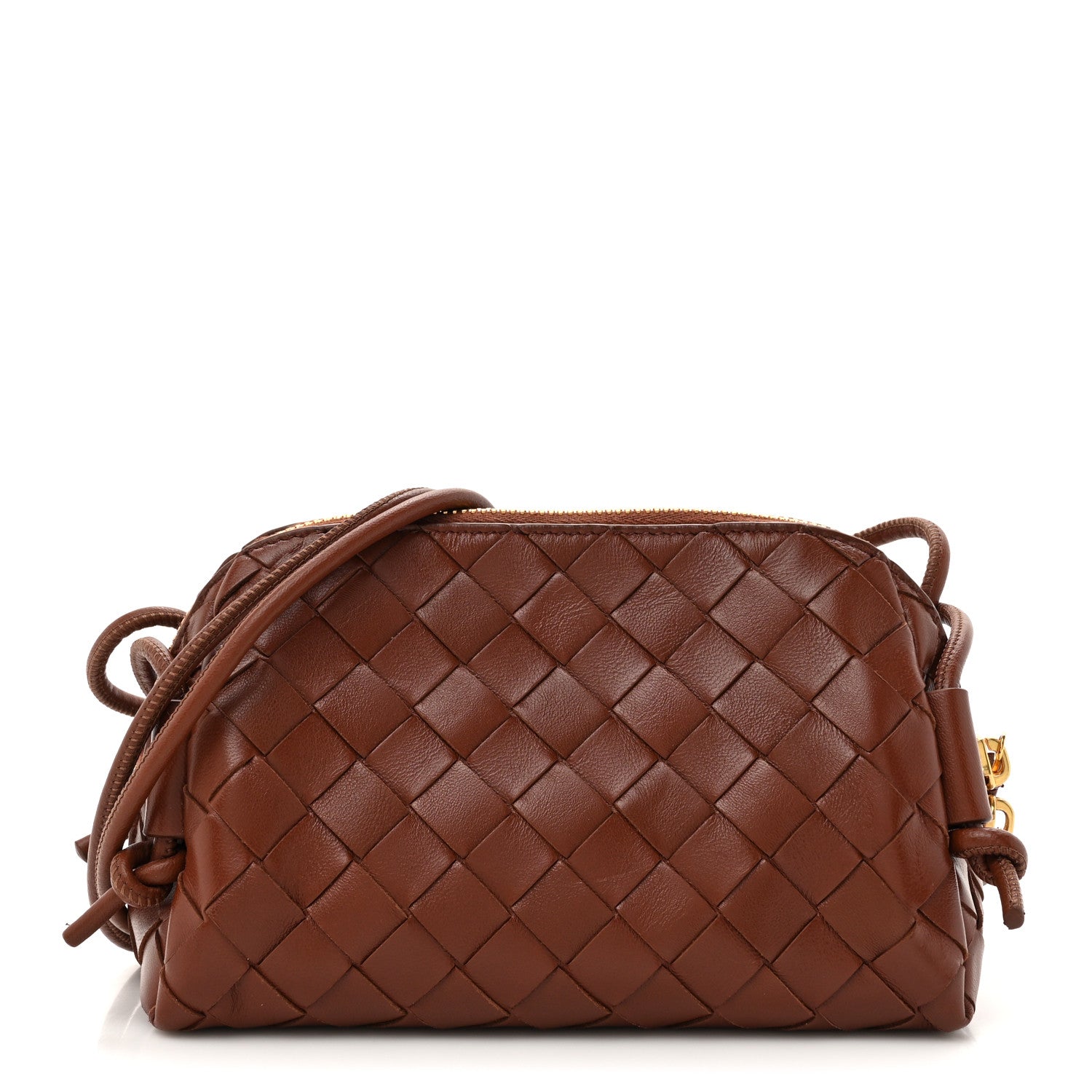 Bottega Veneta Nappa Intrecciato Concert Pouch Rust 1 of 9