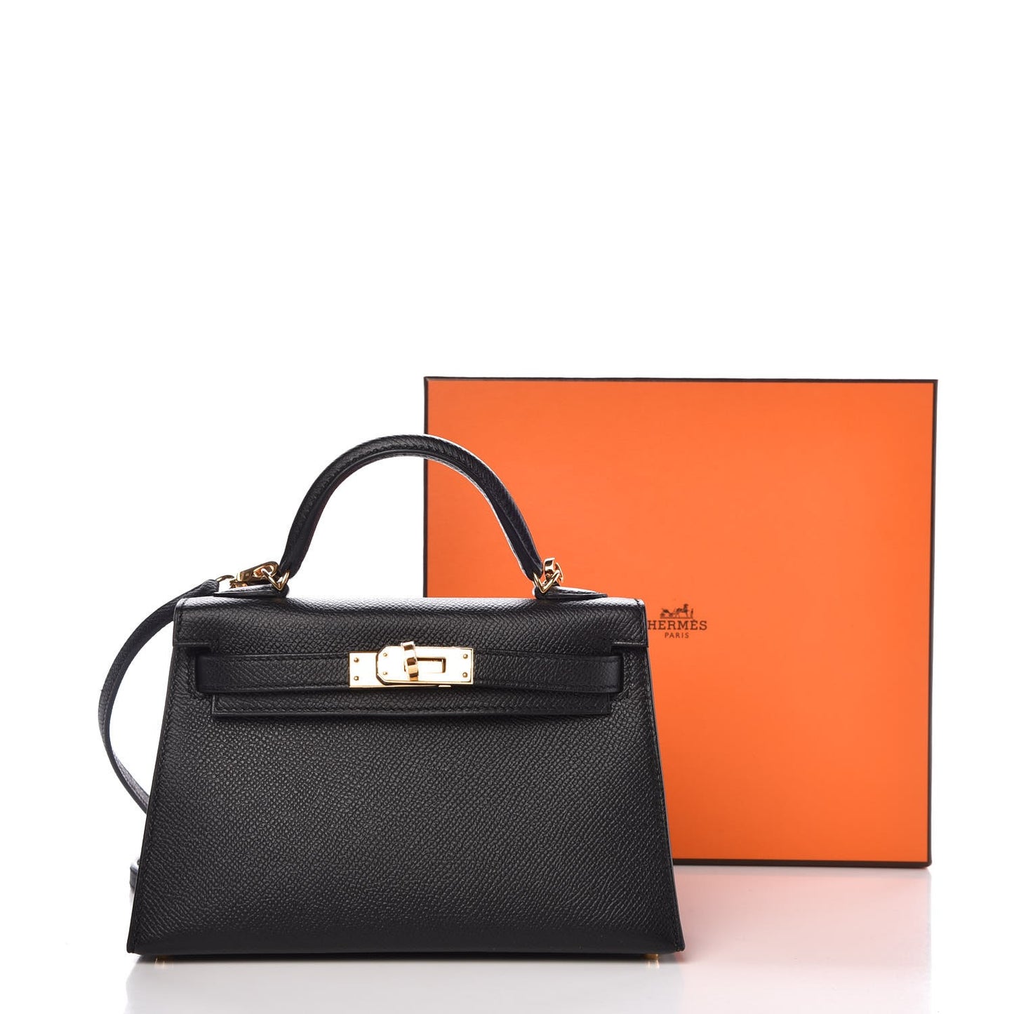 Epsom Mini Kelly Sellier 20 Black