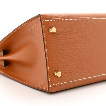 Hermes Epsom Kelly Sellier 28 Cognac 9 of 12