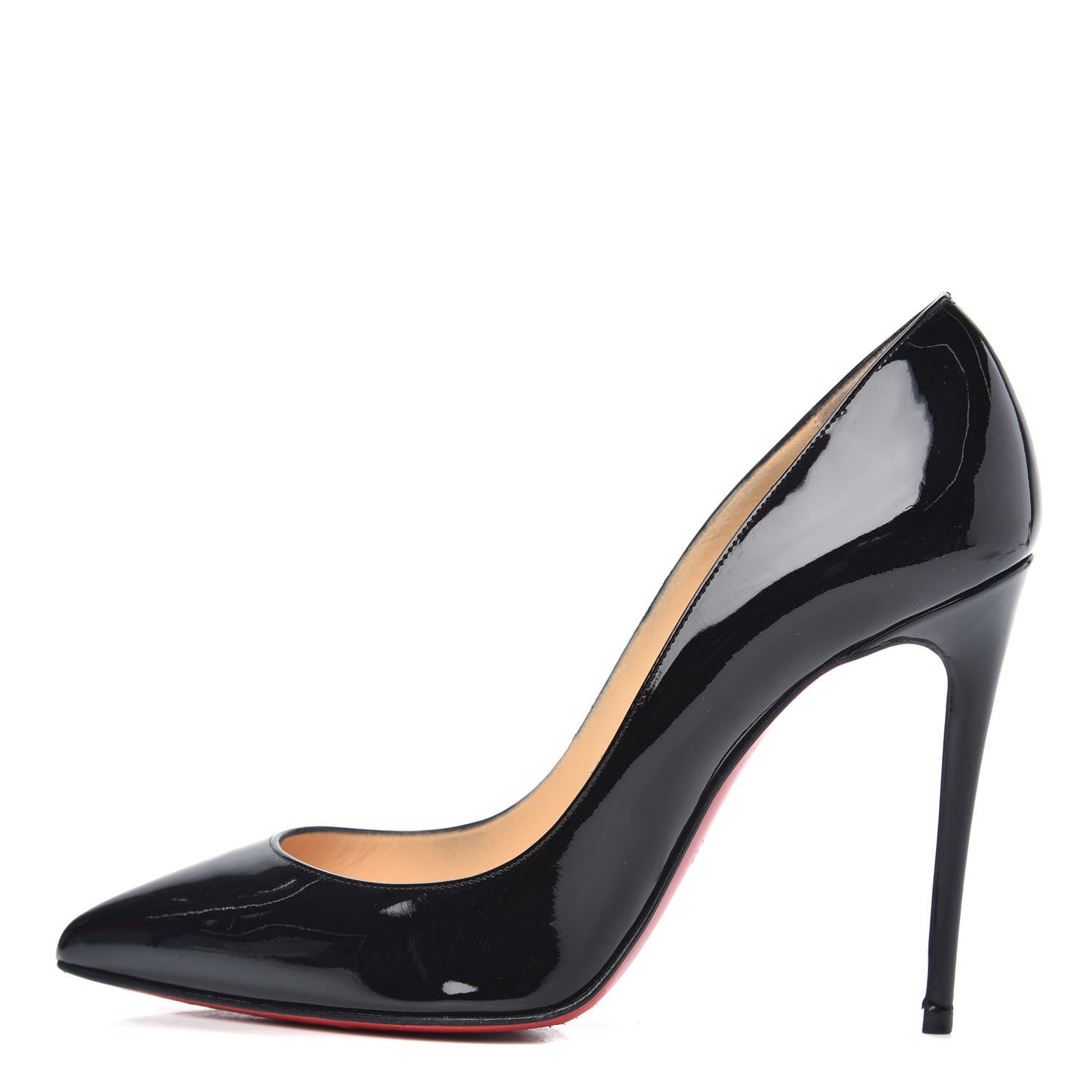 Christian Louboutin Patent Pigalle Follies 100 Pumps 36.5 Black 1 of 10