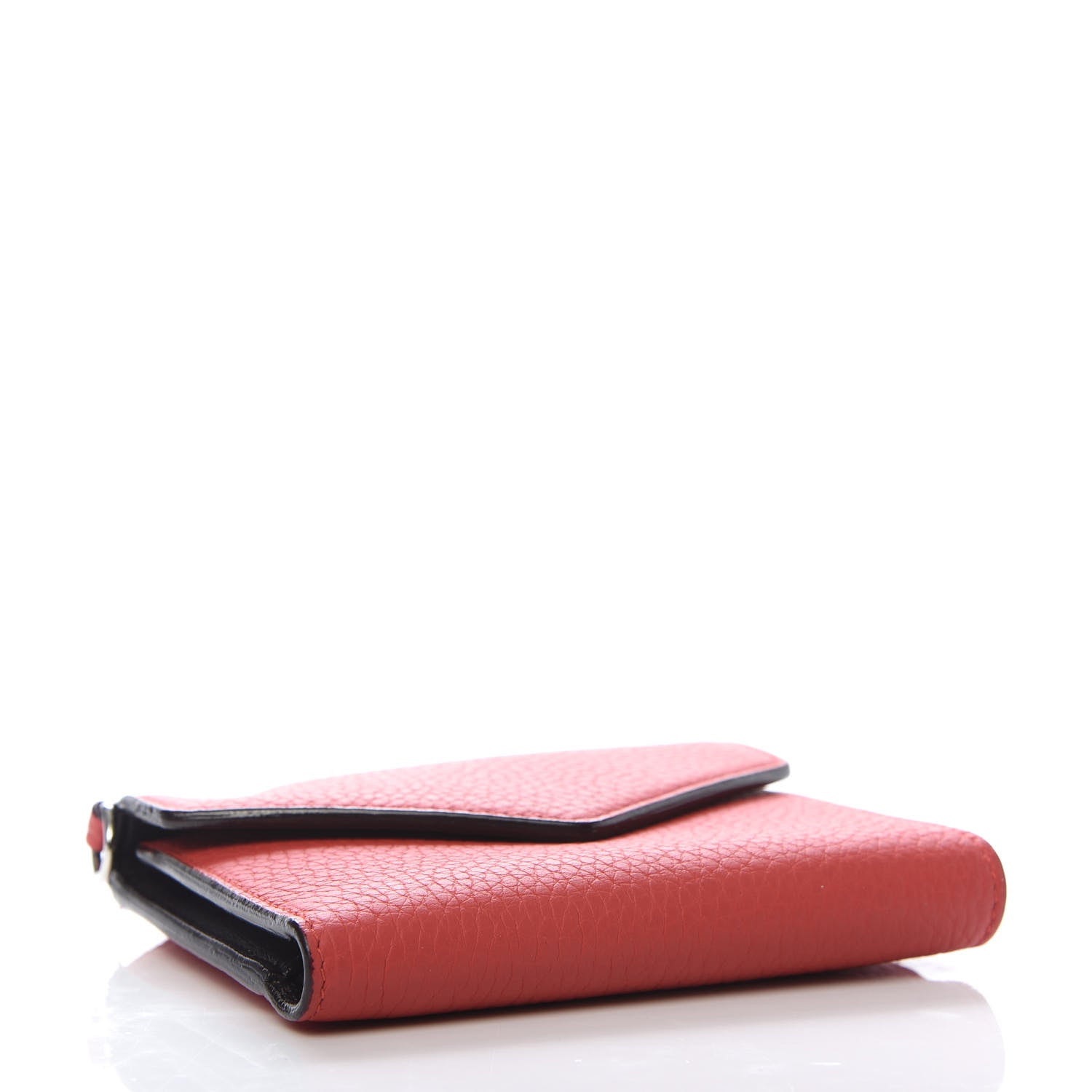 Christian Dior Bullcalf Diorissimo Medium Envelope Wallet True Red Burgundy 4 of 8