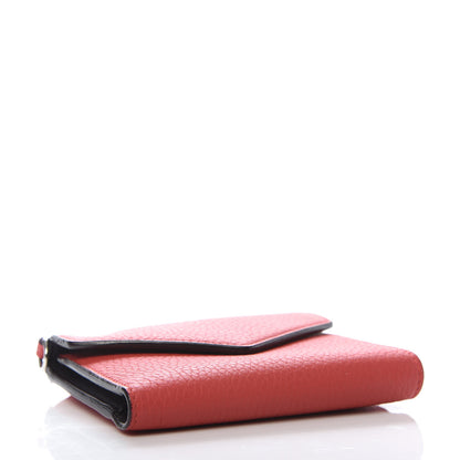 Christian Dior Bullcalf Diorissimo Medium Envelope Wallet True Red Burgundy 4 of 8