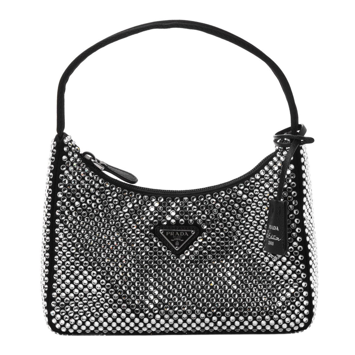 Satin Crystal Mini Re-Edition 2000 Bag Cristal