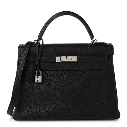 Hermes Togo Kelly Retourne 32 Black 1 of 11