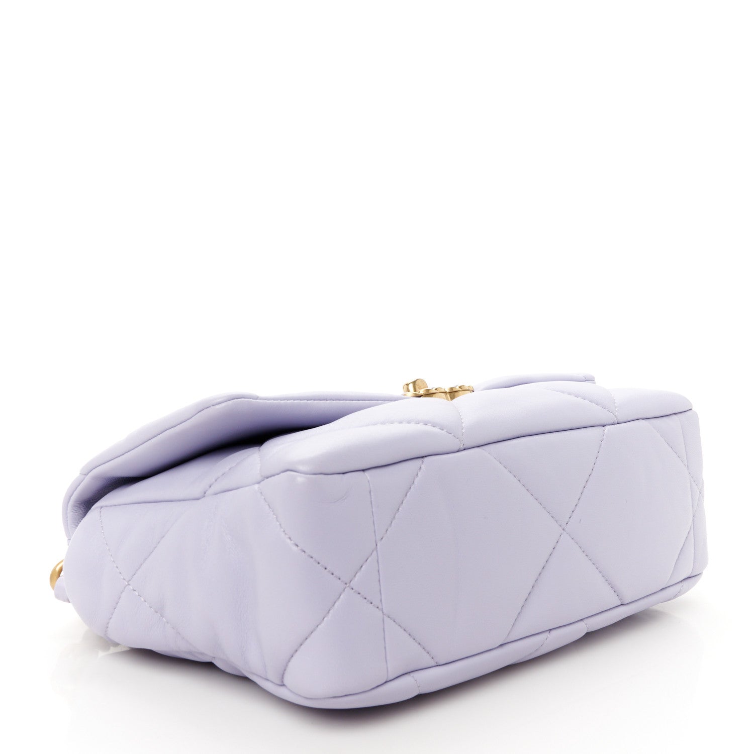 Chanel Lambskin Quilted Medium Chanel 19 Flap Light Purple 4 of 10