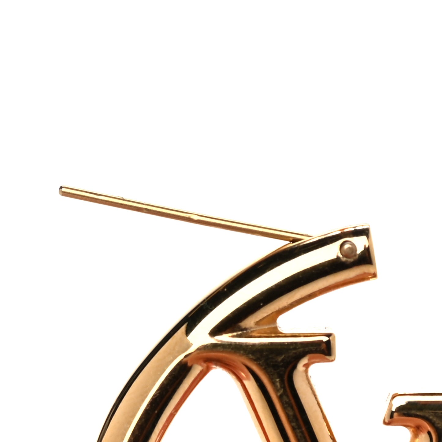 Metal Louise Hoop Earrings Gold