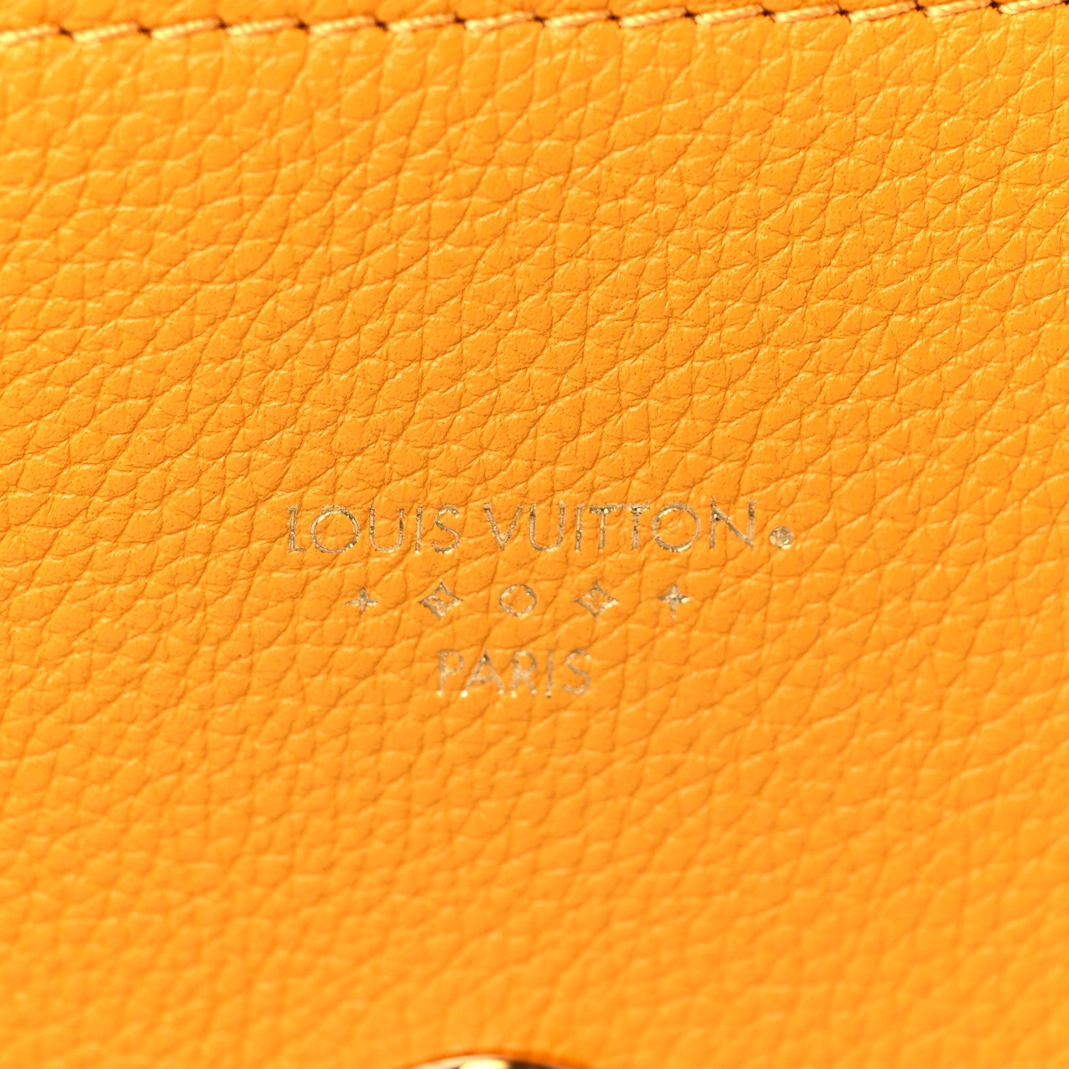 Louis Vuitton Grained Calfskin LV Pont 9 Soft PM Sunbeam 6 of 9