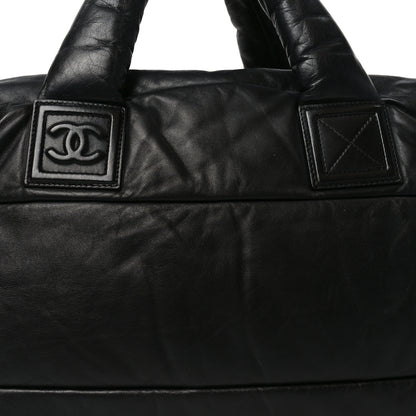Chanel Lambskin Quilted Extra Large Coco Cocoon Reversible Tote Black 8 of 10