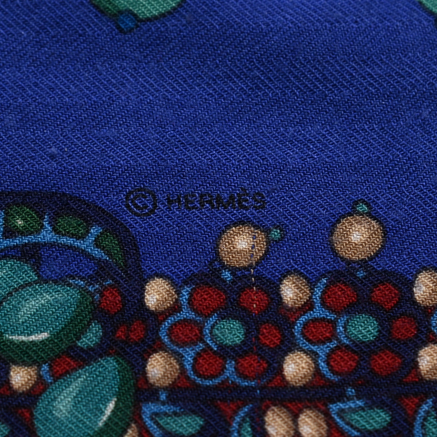 Cashmere Silk Parures Des Maharajas Shawl 140 Iris Rouge Petrole