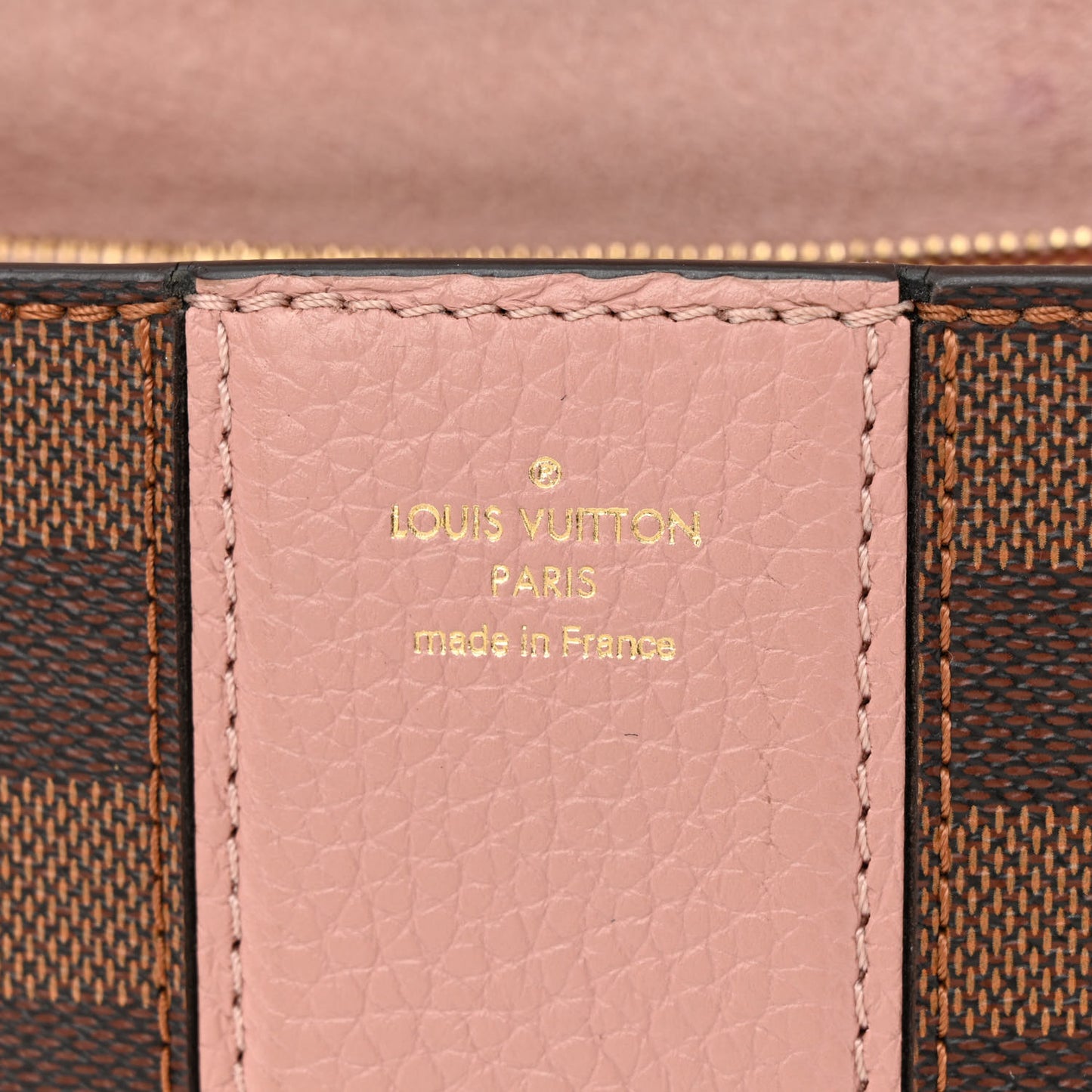 Damier Ebene Cuir Taurillon Wight Magnolia