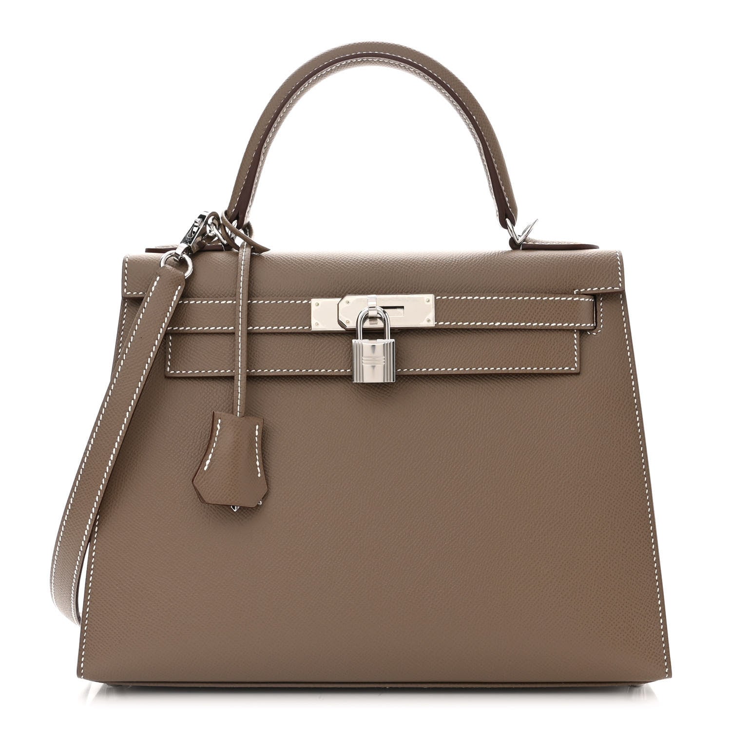 Hermes Epsom Kelly Sellier 28 Etoupe 1 of 11