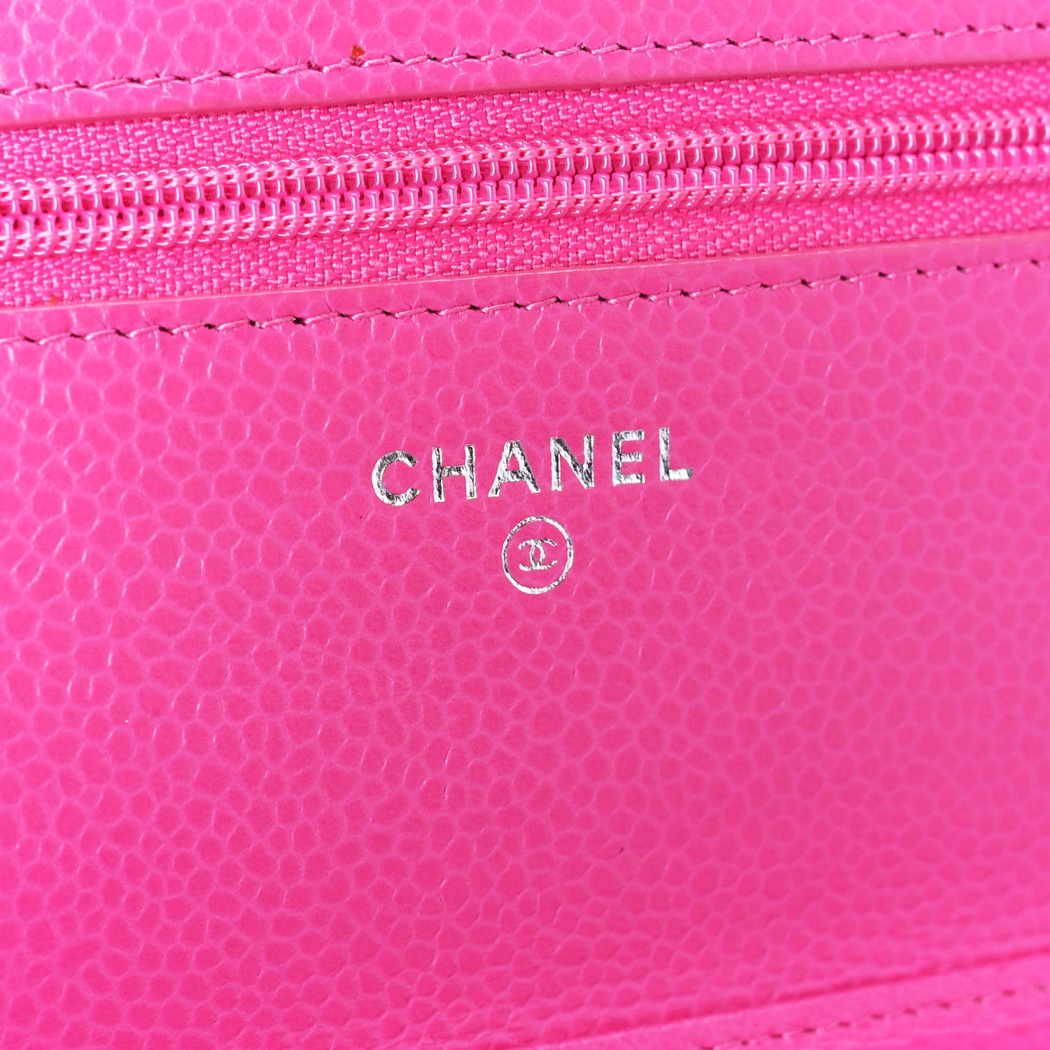 Chanel Caviar Quilted Wallet on Chain WOC Pink 5 of 13