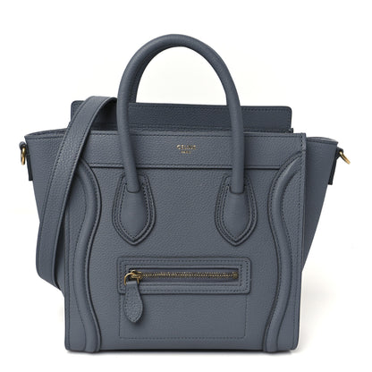 Celine Baby Drummed Calfskin Nano Luggage Kohl 1 of 10