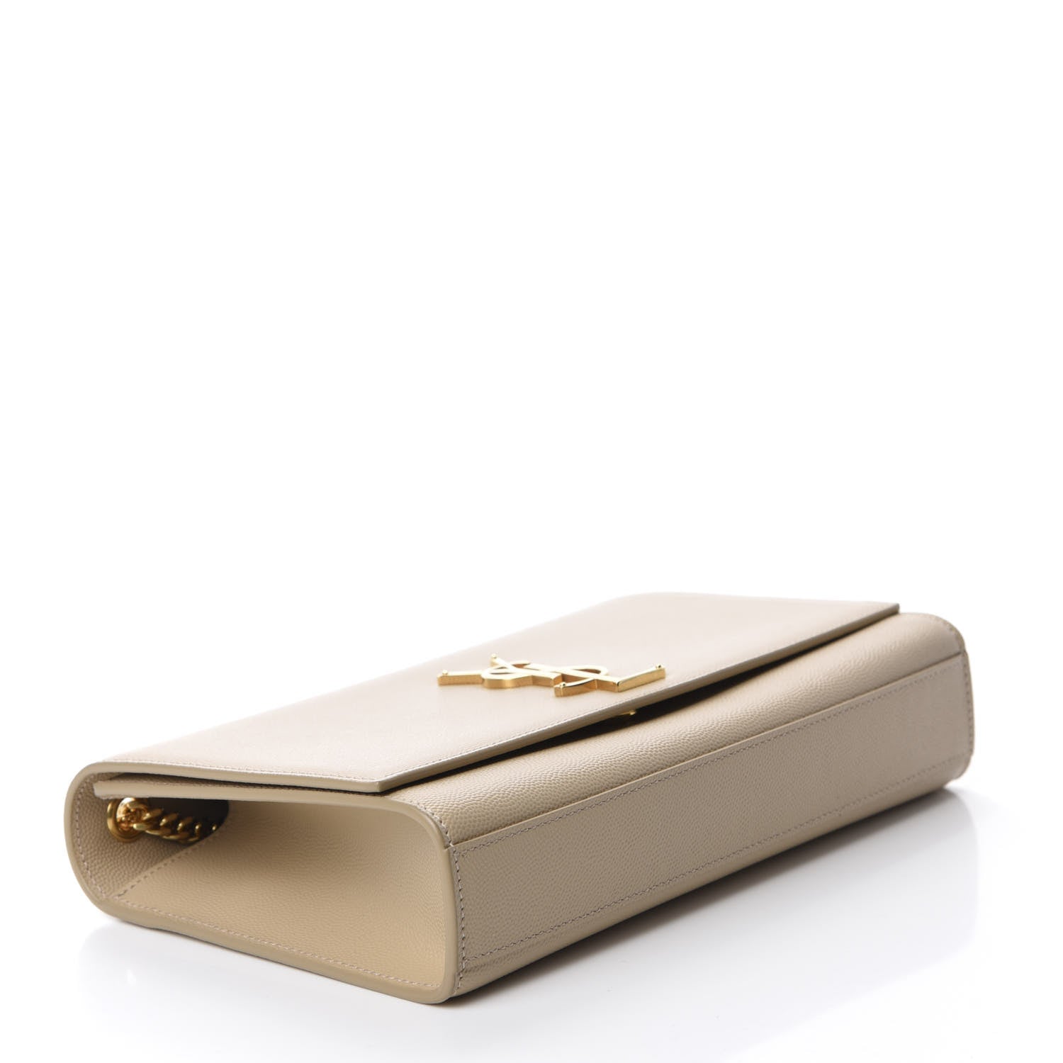 Saint Laurent Grain De Poudre Medium Monogram Kate Satchel Nude Powder 4 of 11