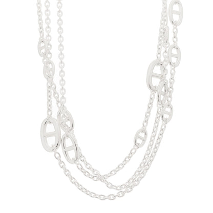 Hermes Sterling Silver Farandole Necklace 160 1 of 5