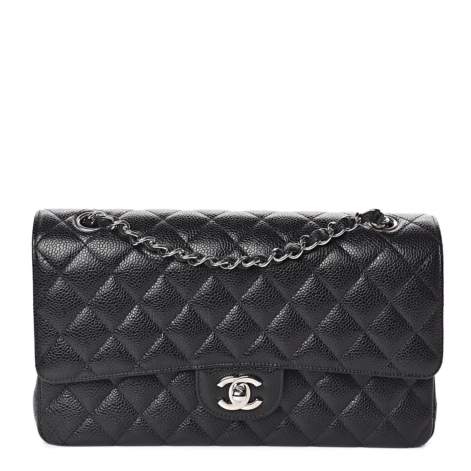 Chanel Caviar Quilted Medium Double Flap Black 1 of 10