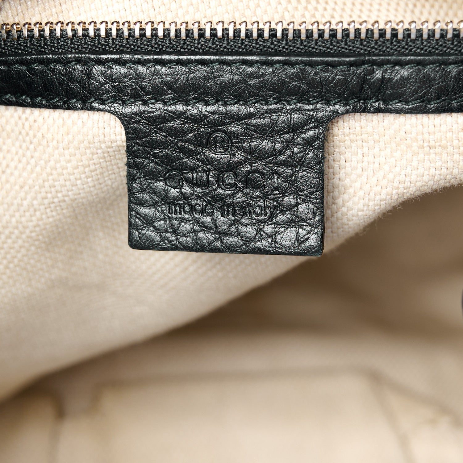 Gucci Pebbled Calfskin Medium Soho Chain Shoulder Bag Black 6 of 11
