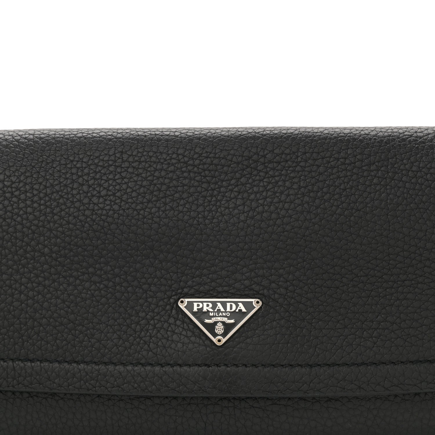 Prada Vitello Daino Swing Flap Shoulder Bag Black 8 of 11