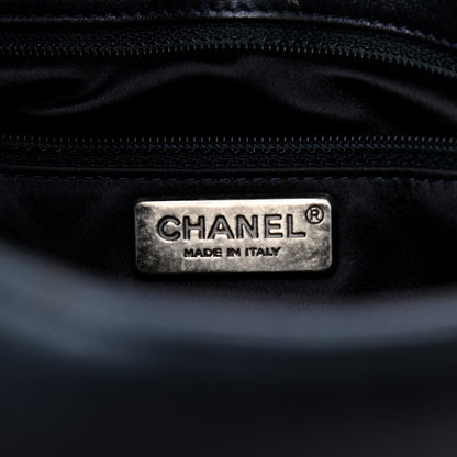 Chanel Oxidized Goatskin Strass Buonasera Medium Flap Dark Blue 6 of 10