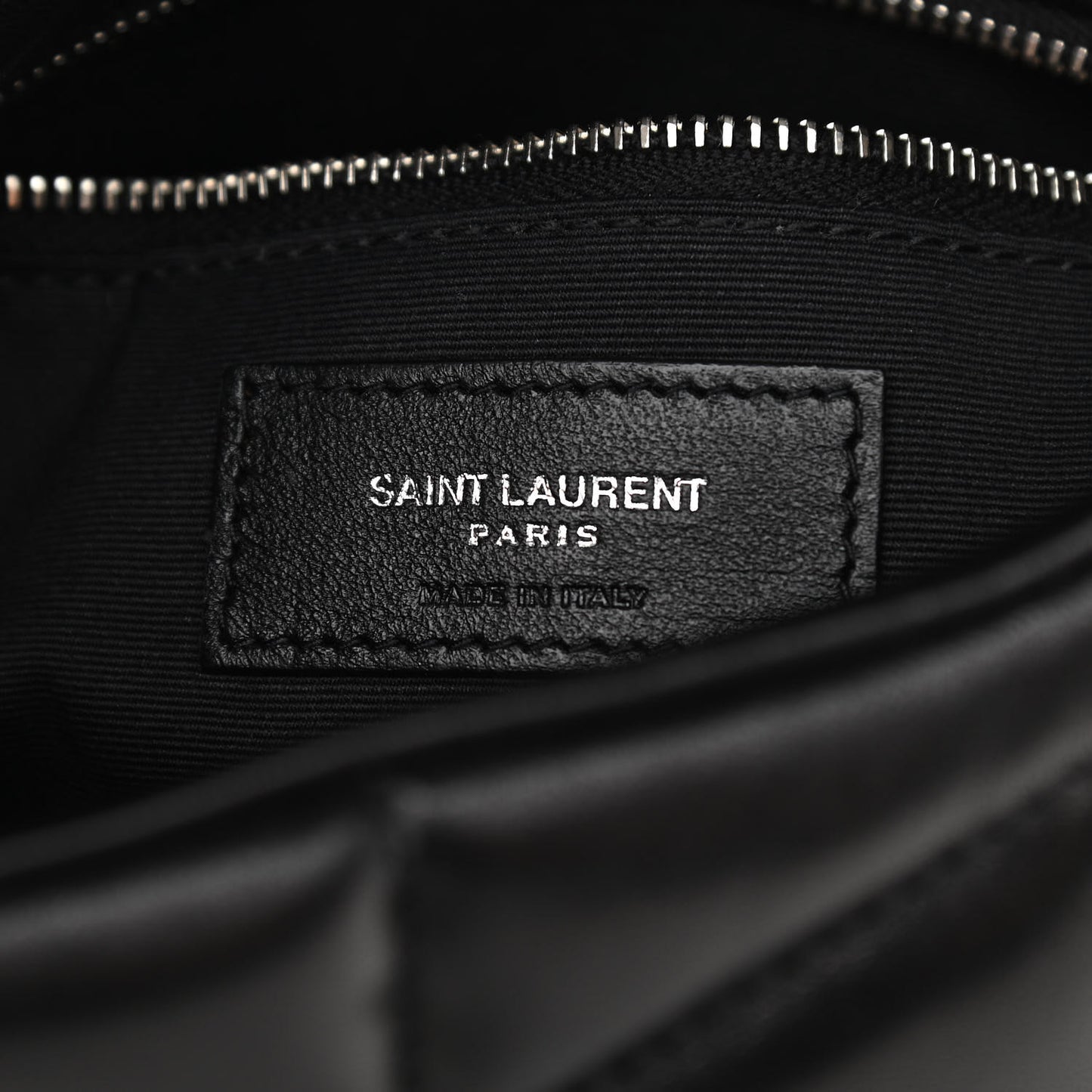 Lambskin Quilted Toy Loulou Puffer Monogram Chain Satchel Black