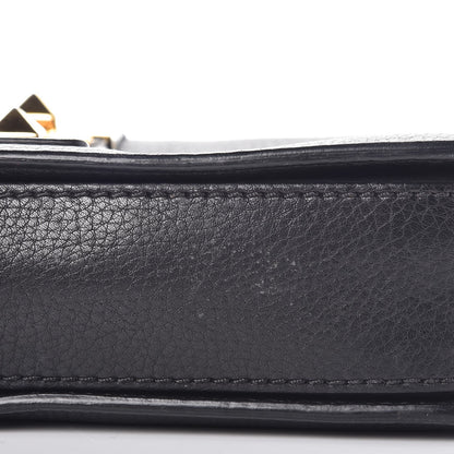 Valentino Garavani Grained Calfskin B-Rockstud Flap Black 9 of 9