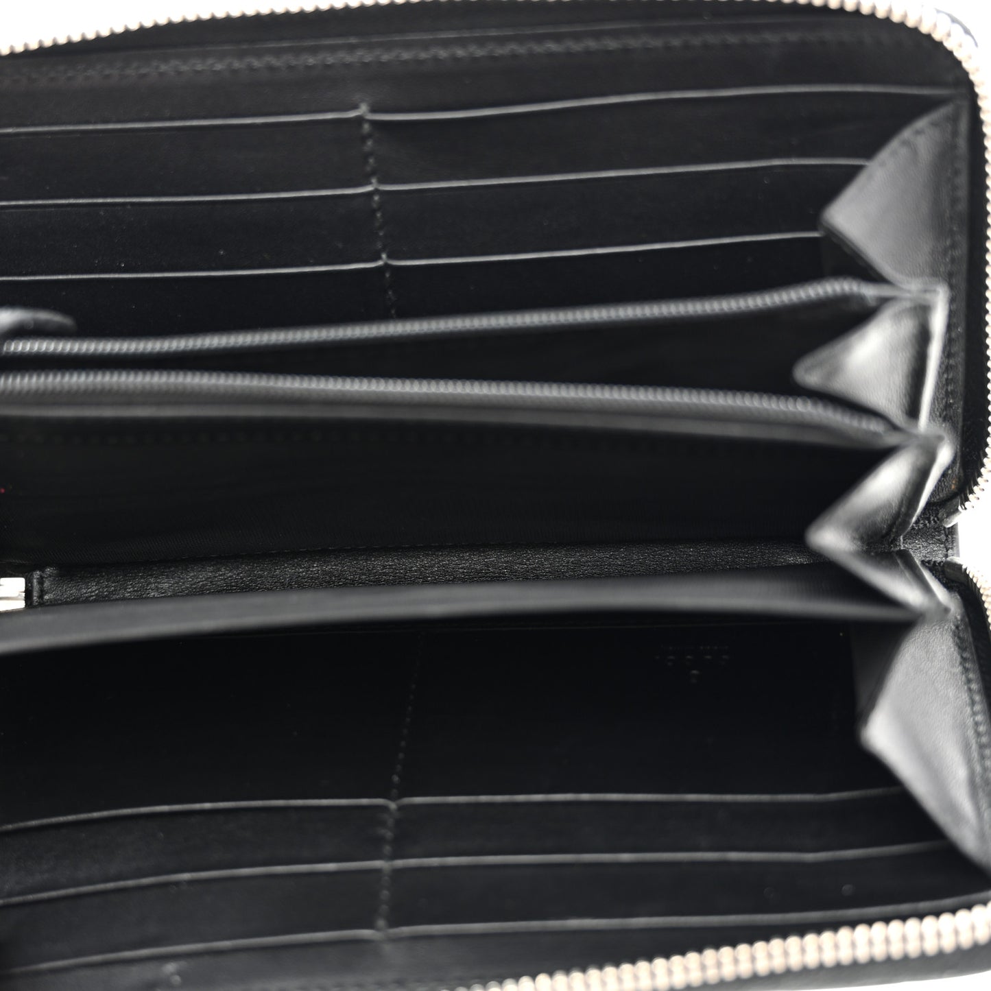 Guccissima Web Zip Around Wallet Black