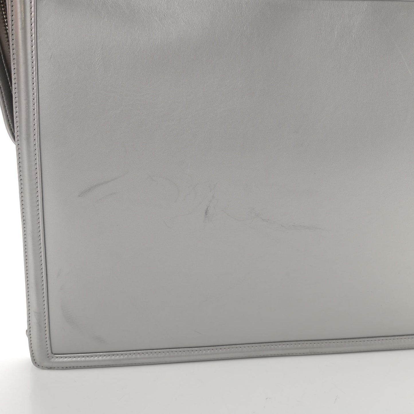 Lambskin LED Boy 2.0 Clutch Silver