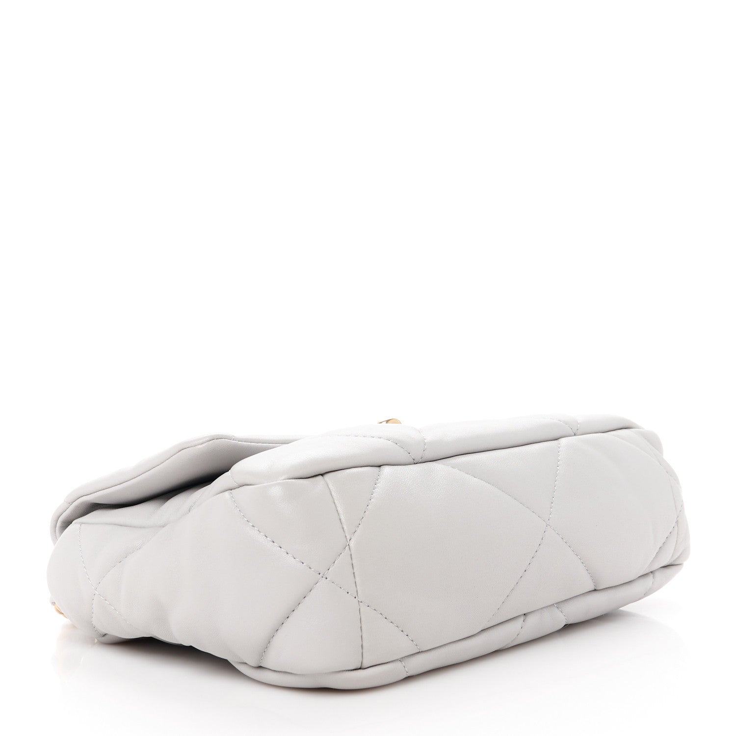 Chanel Lambskin Quilted Medium Chanel 19 Flap Grey 4 of 10