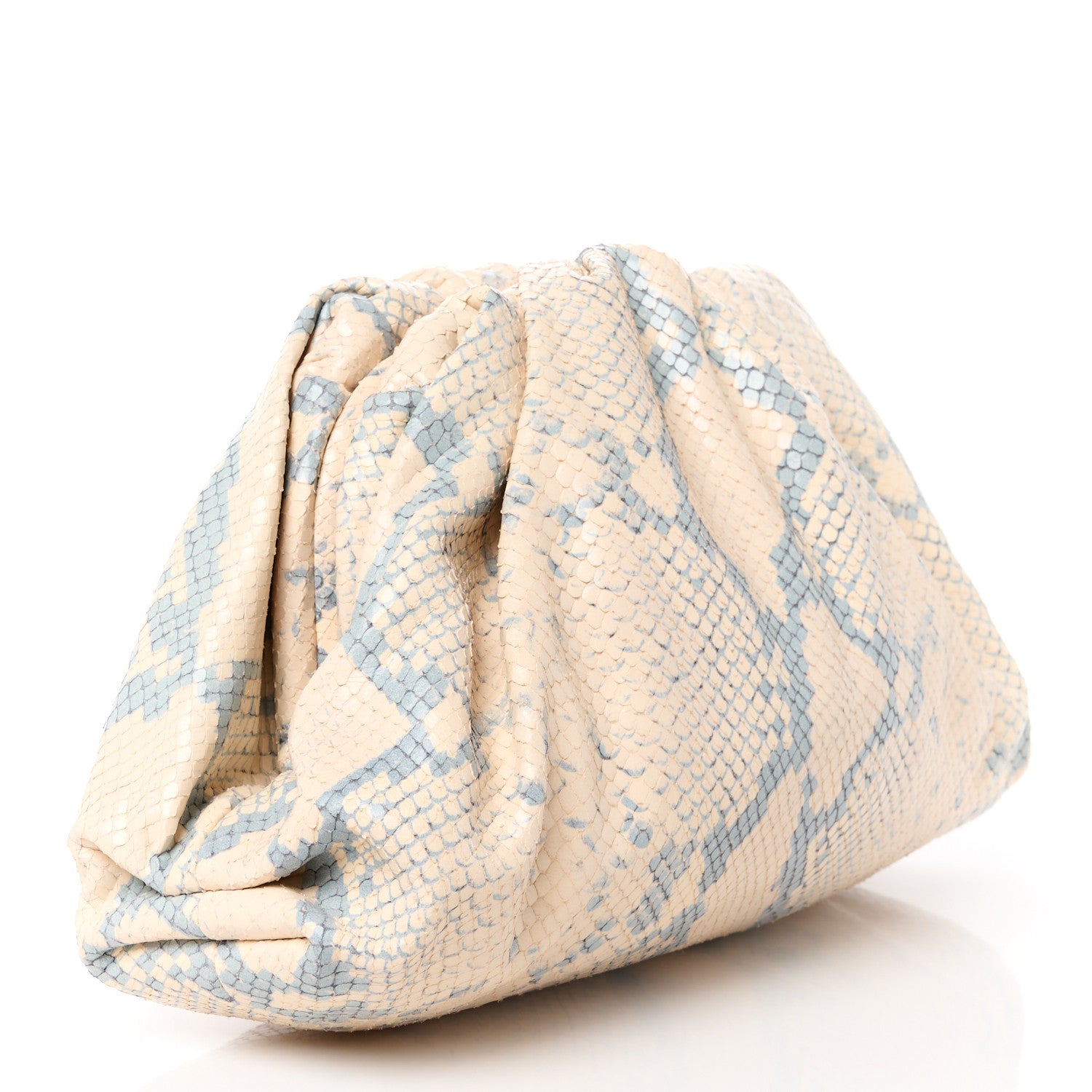 Bottega Veneta Goatskin Snakeskin Teen Pouch Cantaloupe 3 of 11