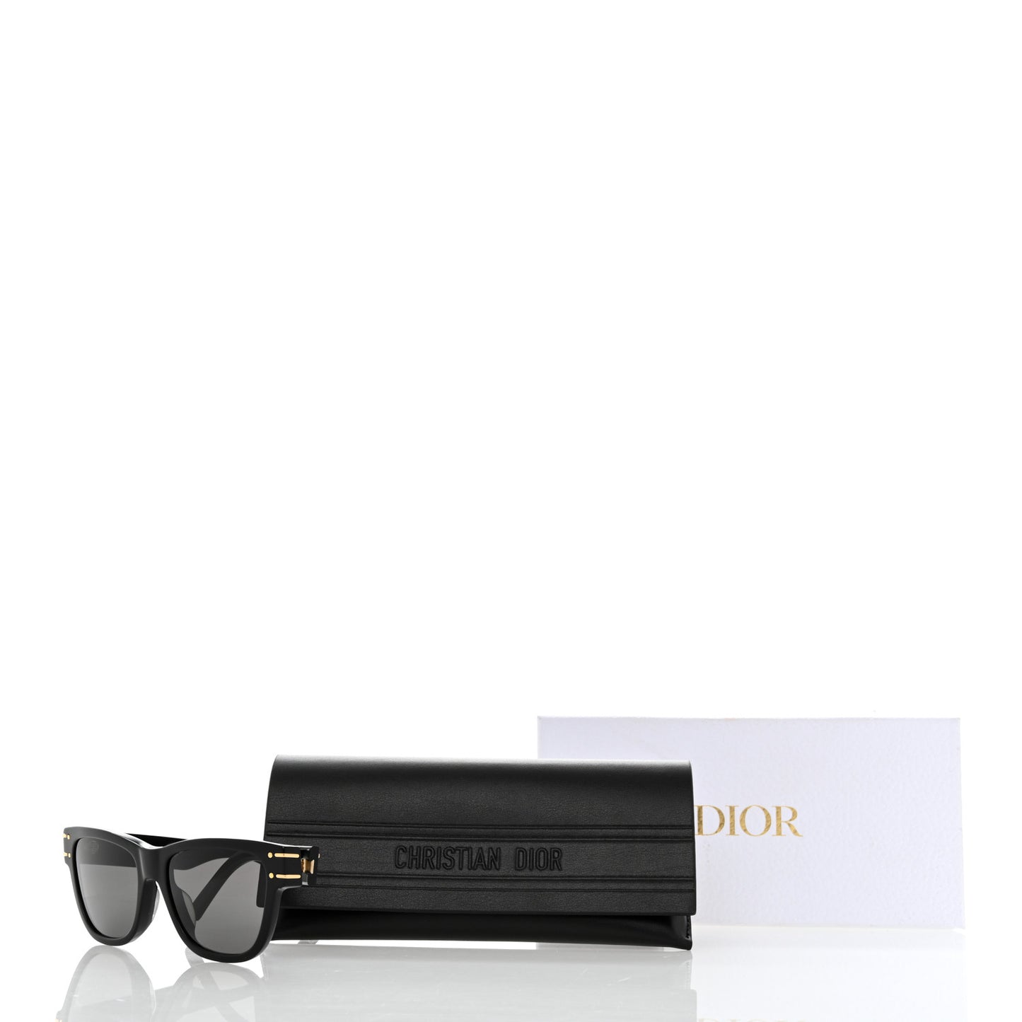 Diorsignature S6U Square Sunglasses Black