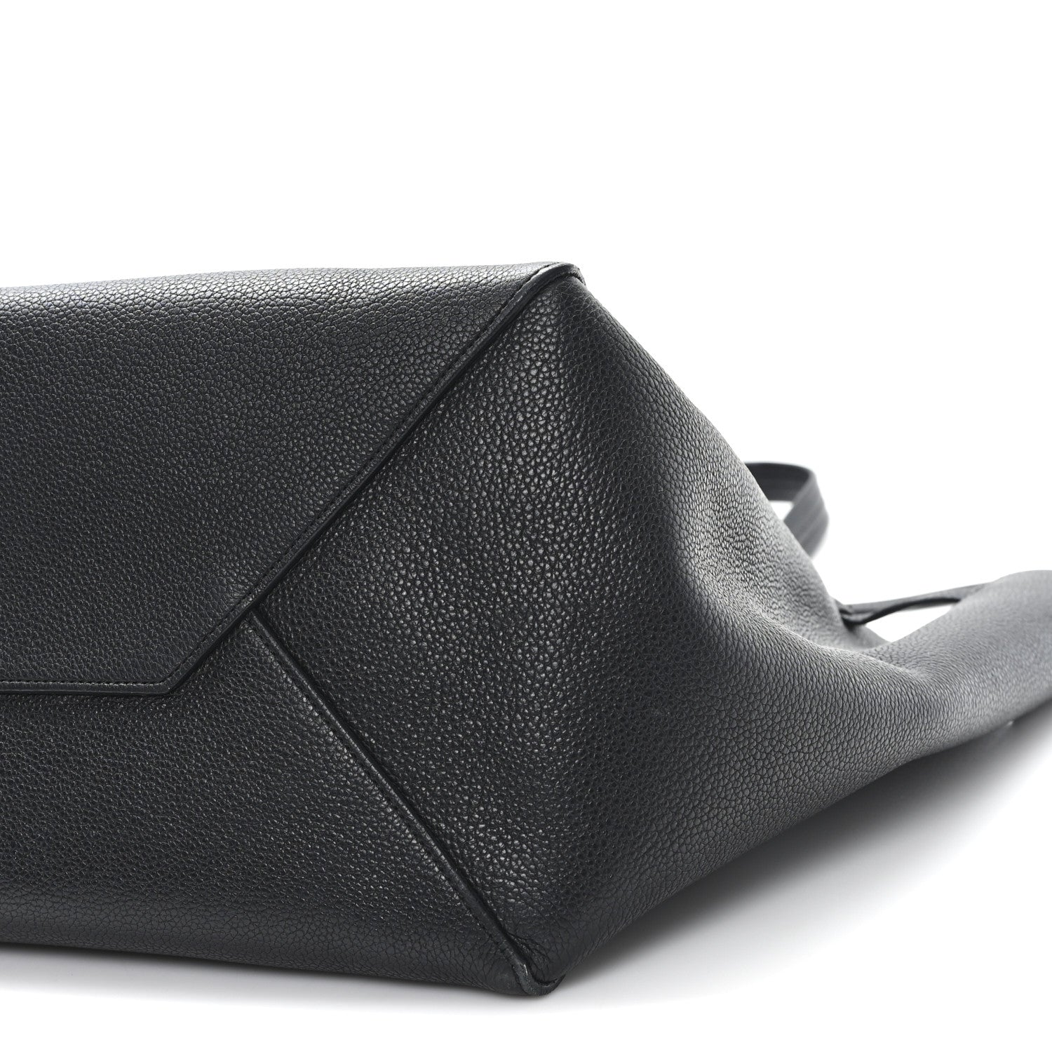 Celine Soft Grained Calfskin Small Belt Cabas Phantom Black 9 of 10