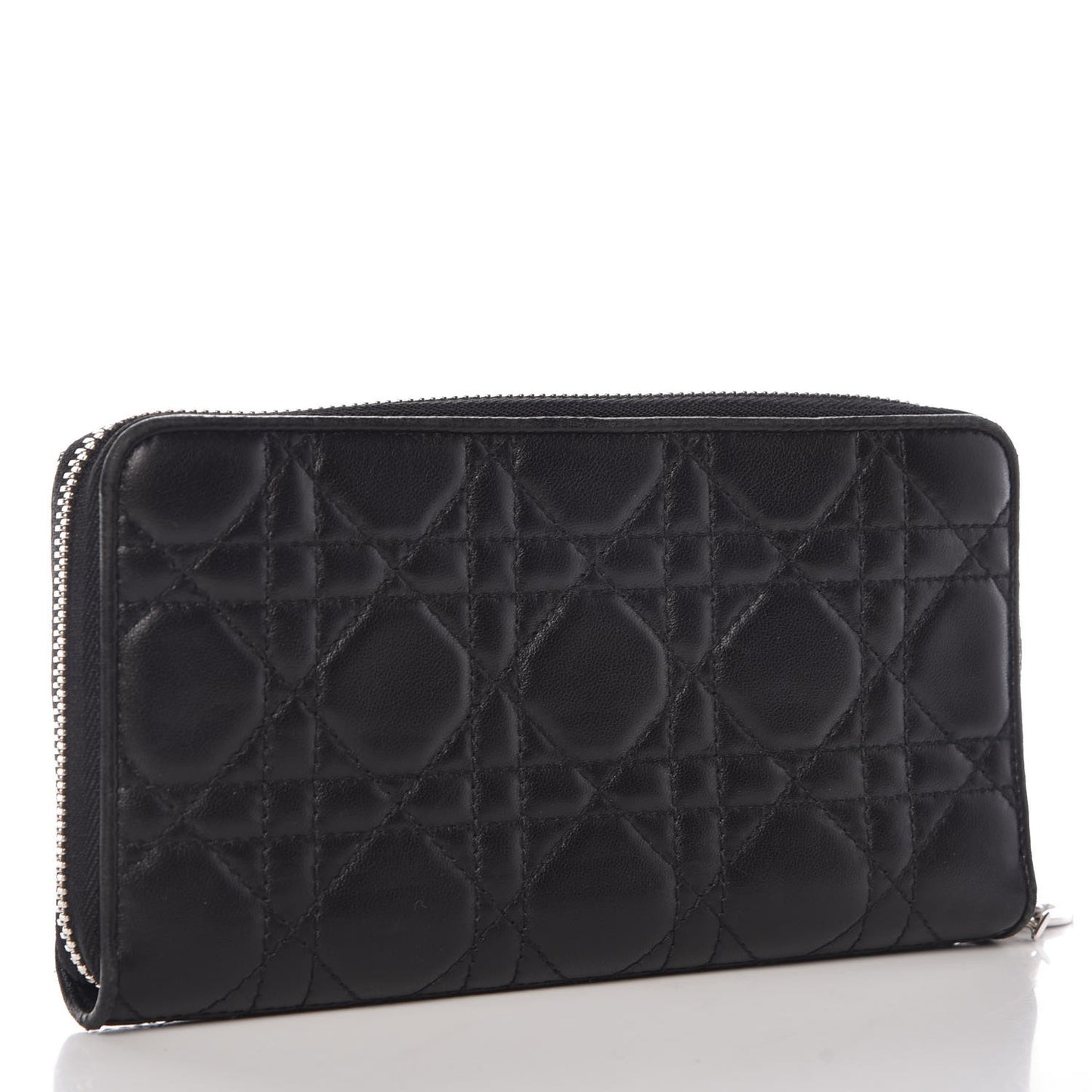 Lambskin Cannage Voyageur Wallet Black