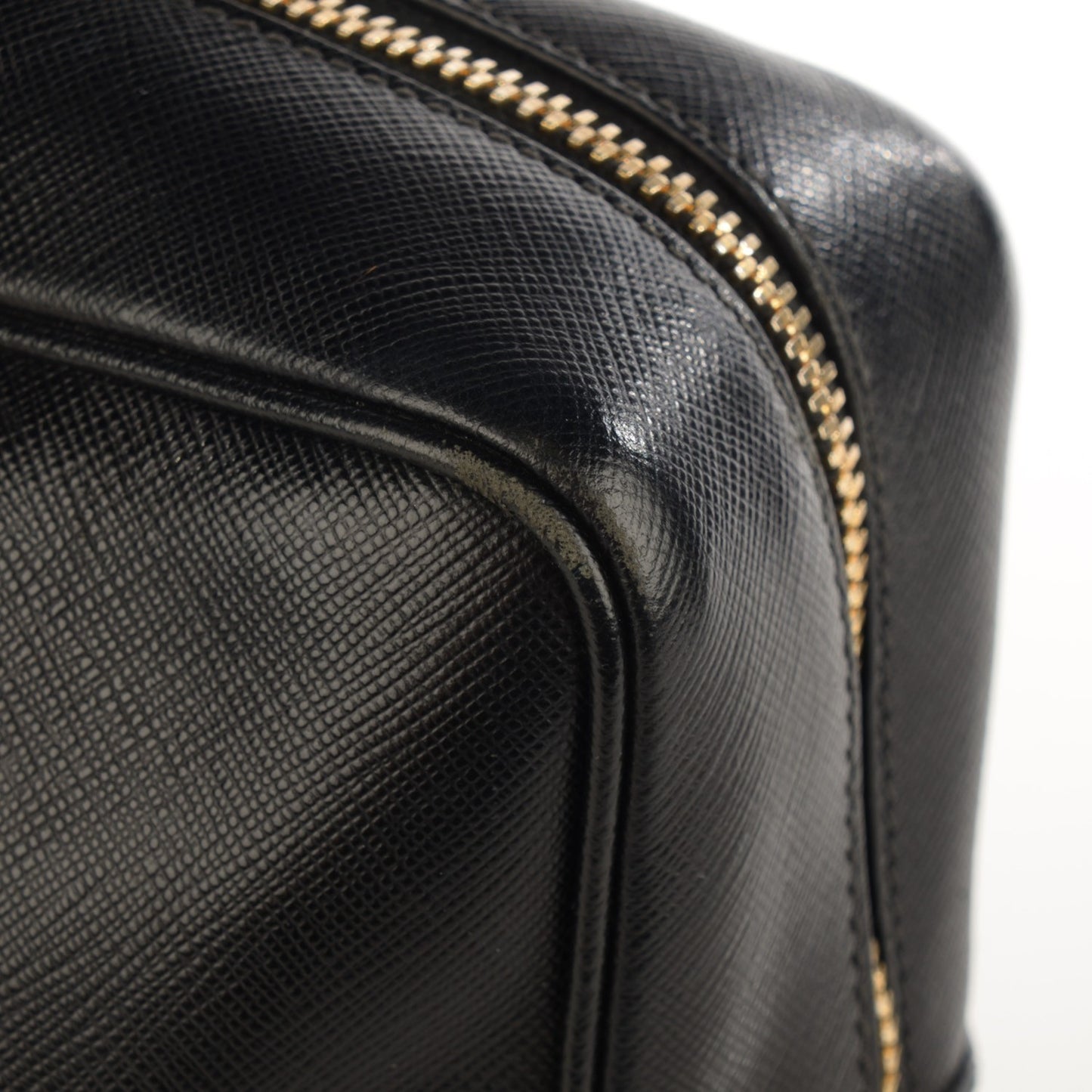 Saffiano Lux Bowler Black