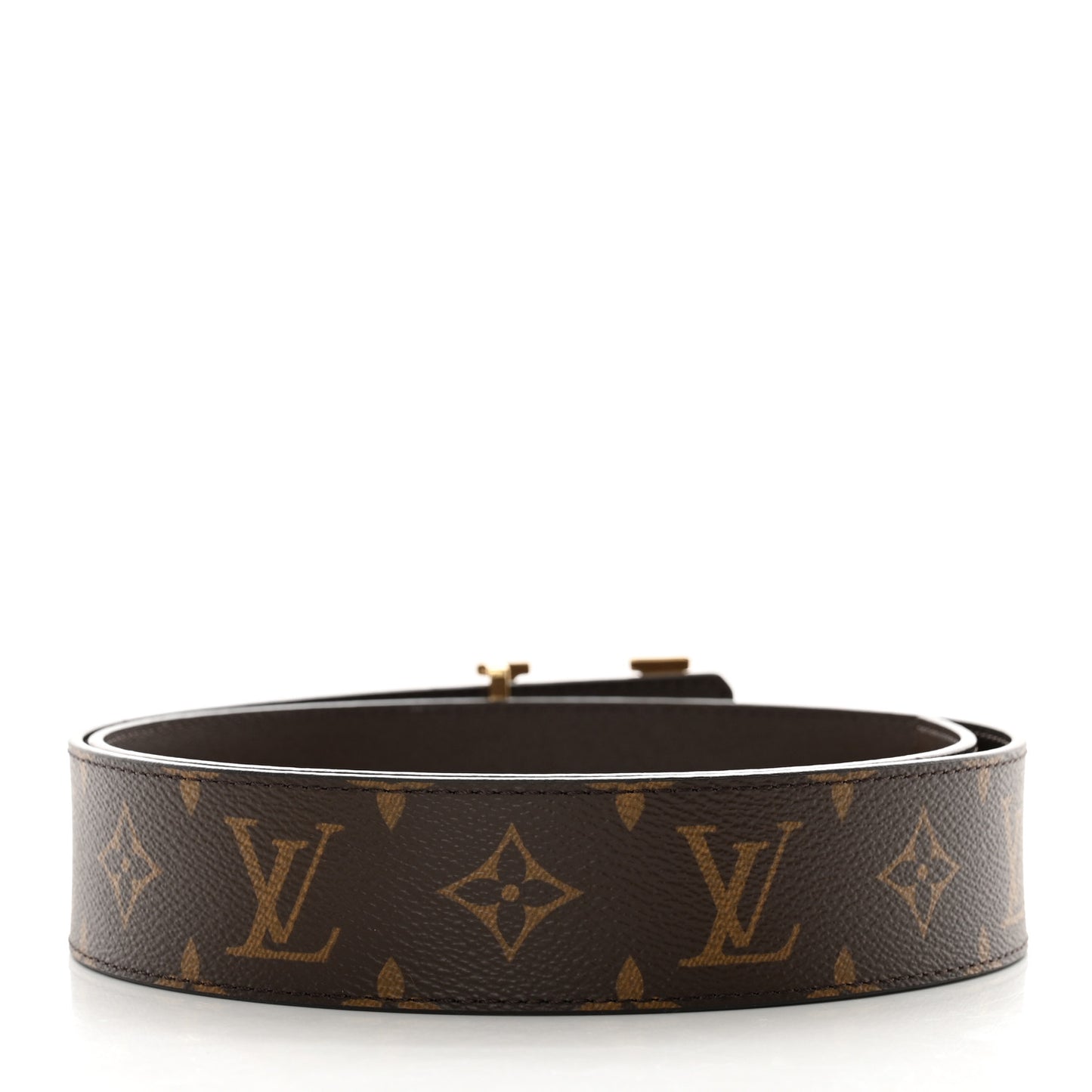 Calfskin Monogram 40mm LV Initiales Reversible Belt 85 34