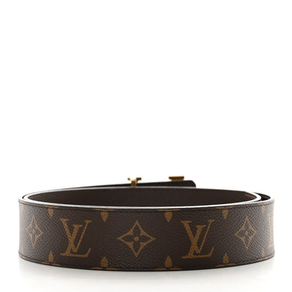 Louis Vuitton Calfskin Monogram 40mm LV Initiales Reversible Belt 85 34 2 of 5