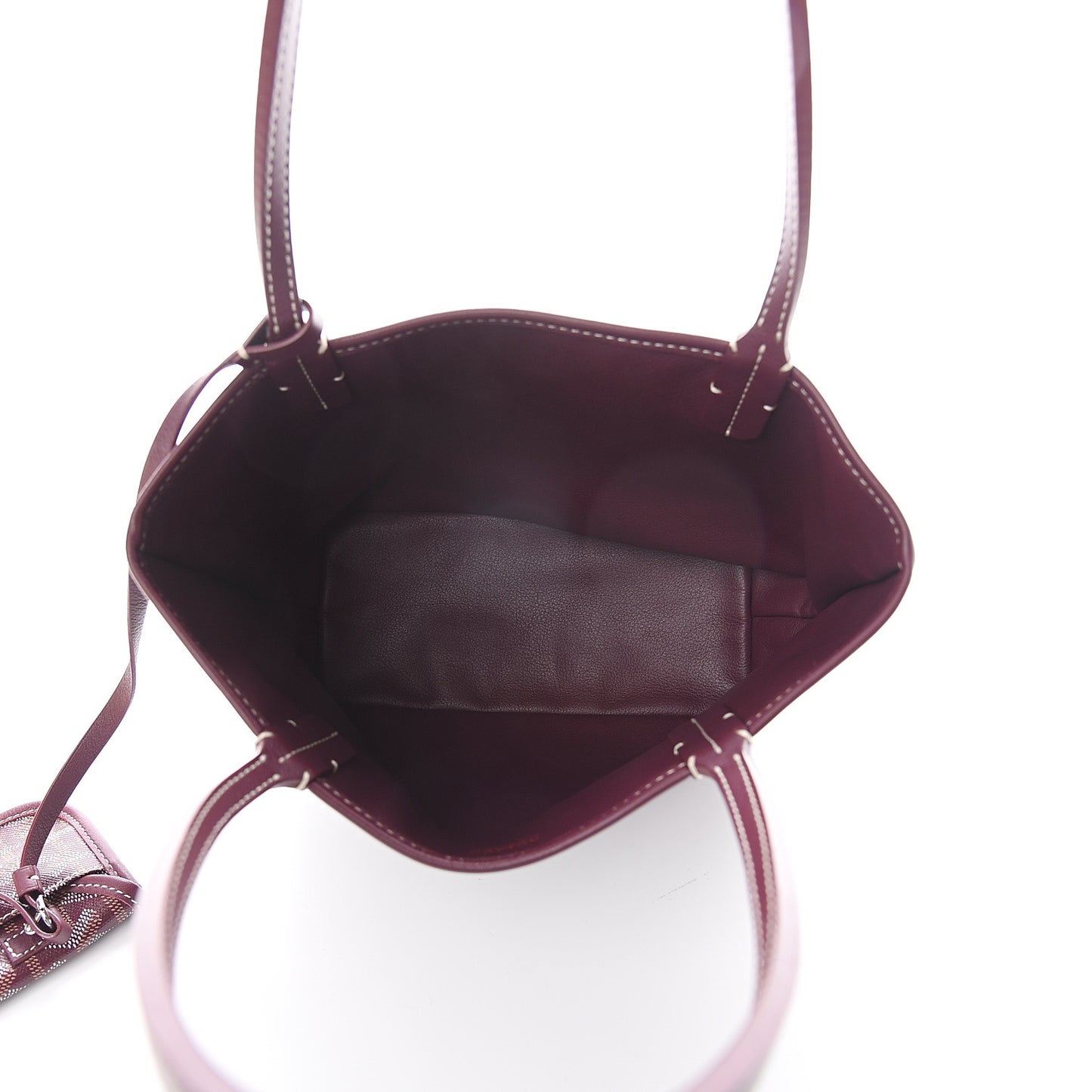 Goyardine Reversible Mini Anjou Burgundy