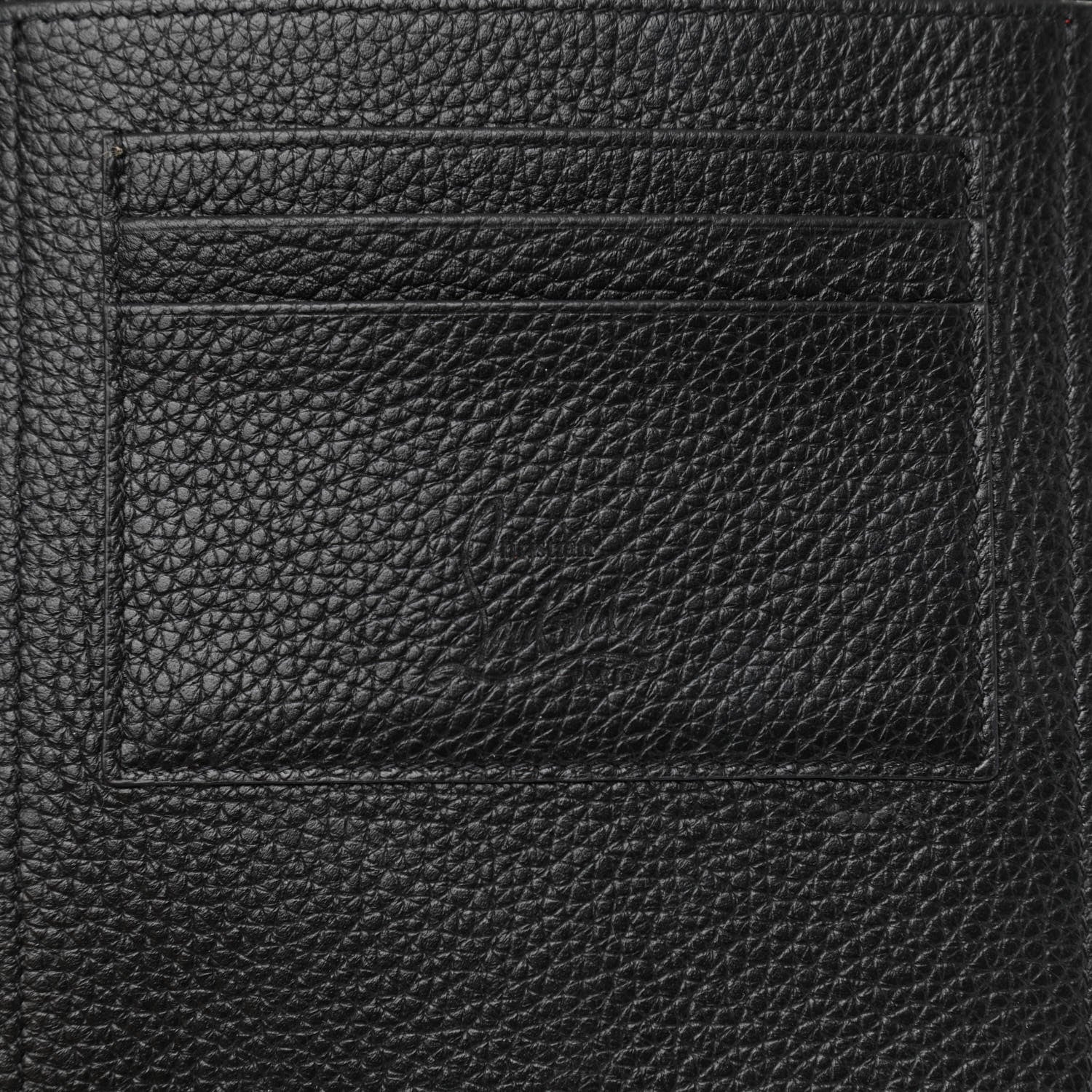 Christian Louboutin Calfskin Gomme Loubilab Batt Clutch Loubi Black 7 of 7