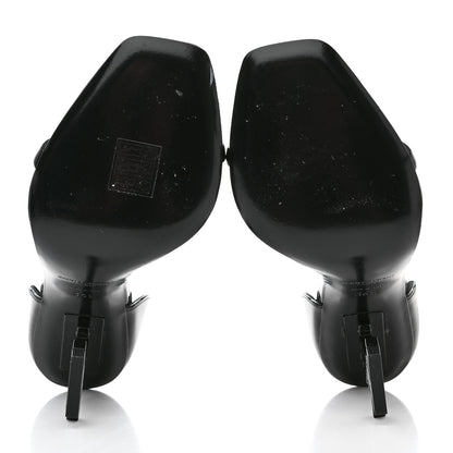 Saint Laurent Patent Calfskin Opyum 110 Sandals 36.5 Black 5 of 8