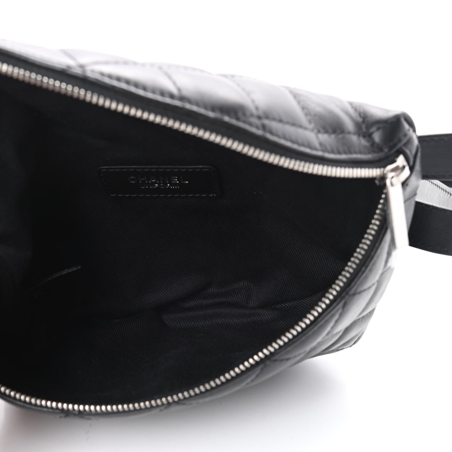Chanel Calfskin Quilted Waist Belt Bag Black 5 of 11